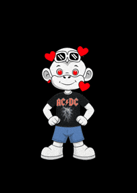 Rock 80S GIF by Zhot Shop