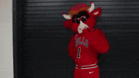 Benny the Bull shares an important message