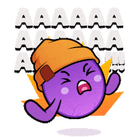 Angry Scream Sticker by The Grapes
