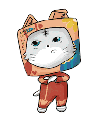 Cat Mascot Sticker