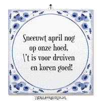 April Wijsheid Sticker by Tegelspreuken.nl