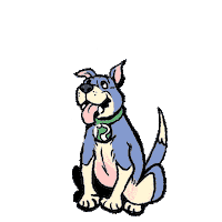 Dog Tail Sticker by realdogbox
