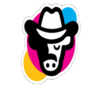 Texas Vaca Sticker by Asteca