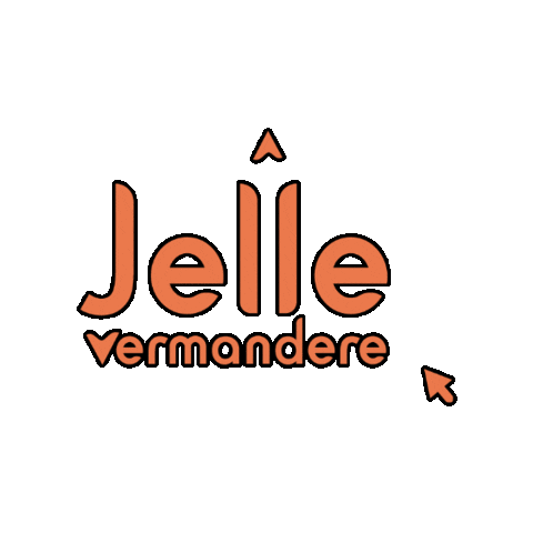 jellevermandere logo name jelle vermandere Sticker