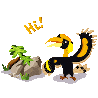 Jurong Bird Park Hello Sticker by Mandai Wildlife Reserve