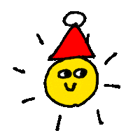 The Sun Christmas Sticker by maitoparta