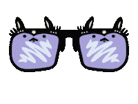 Sunglasses At Night Eyes Sticker