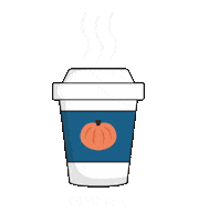 Pumpkin Spice Coffee Sticker by Ouuilove