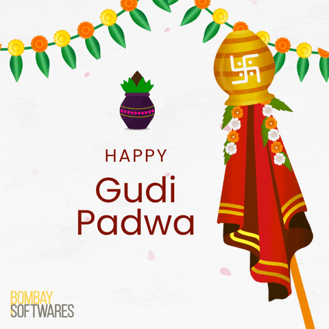 Gudi Padwa Festival GIF by Bombay Softwares