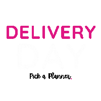 pickaplanner delivery order shipping package Sticker