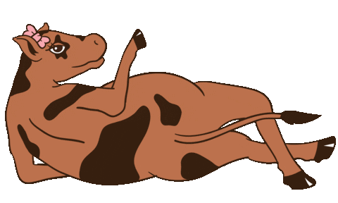 cow moo Sticker by dirrty