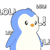 Laugh Lol Sticker by Pudgy Penguins