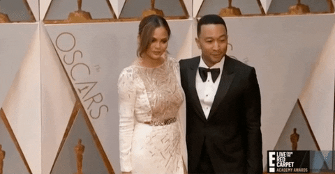 chrissy teigen oscar awards 2017 GIF by E!