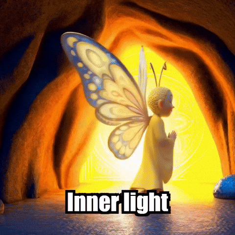 Inner Peace Wisdom GIF by BuddhaFlyJourney