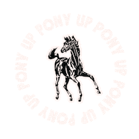 Yahoo Horse Sticker by Milton Menasco