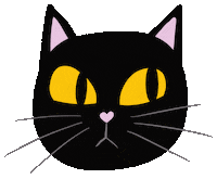 PaperBoe cat blackcat cateyes christinahj Sticker