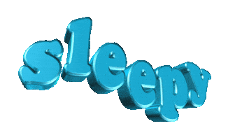 sleepy text Sticker