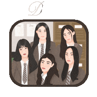 Moncoeurid kpop idol newjeans ditto Sticker