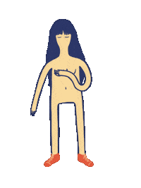Long Hair Whatever Sticker