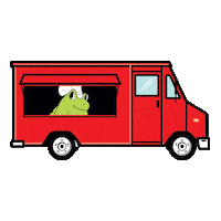 Driving Open For Business Sticker by One Fat Frog