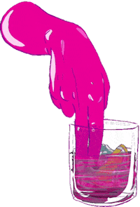 ginvagin glass pepe gin tonic Sticker