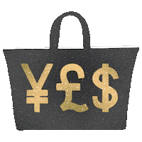 Glitter Money Bag Sticker