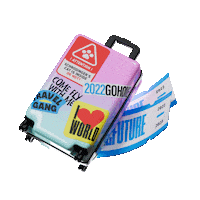 3D Traveling Sticker by ByAllMeans Studio
