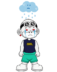 Sad Bad Day Sticker by Zhot