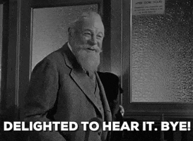 Delighted To Hear It Classic Film GIF by filmeditor