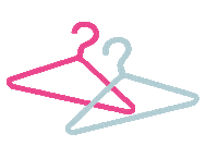 briefit fashion style closet hangers Sticker