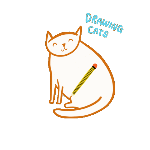 Cats Cat Art Sticker by Able And Game