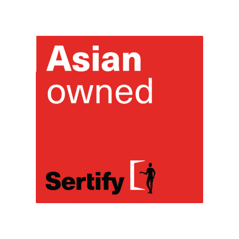 sertifyio shop asian small business shop small Sticker