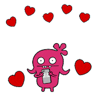 i love you hearts Sticker by UglyDolls