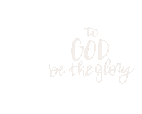 milkandhoneymade glory glory to god milkandhoneymade to god be the glory Sticker