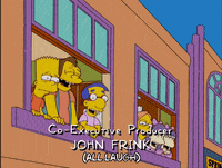 happy bart simpson GIF