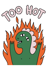 On Fire Sticker