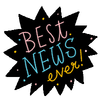 News Wow Sticker by Linzie Hunter