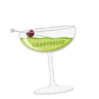 FrederickWildman green drinks cocktail french Sticker