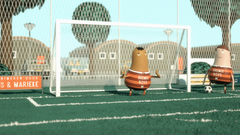 animation football GIF by Job, Joris & Marieke