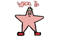 Potluck spongebob patrick werk workit Sticker