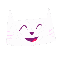 drawtobhappy cat cute kawaii yay Sticker