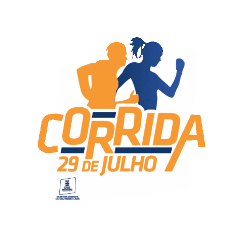 Run Running Sticker by Prefeitura de Cruz das Almas