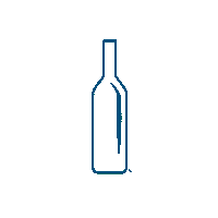 adrienboutin bouteille blue bottle ccvh vin de lhérault Sticker