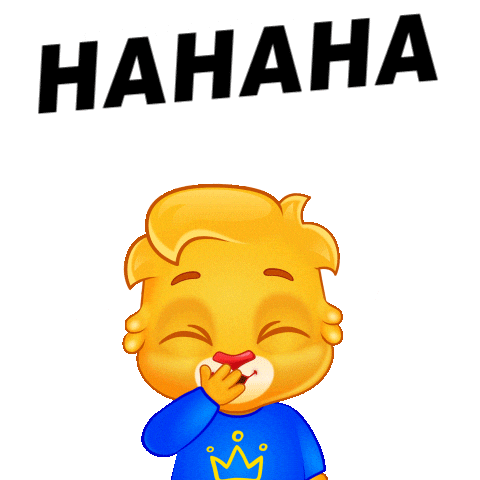 Ha Ha Ha Laughing Sticker by Lucas and Friends by RV AppStudios