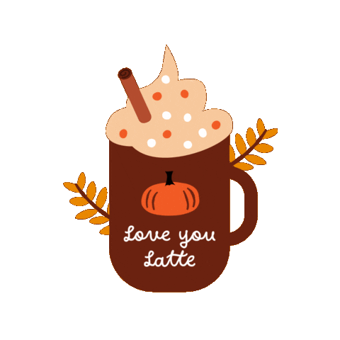 Love You Fall Sticker by Jessica Lau