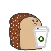 Happy Cup Of Joe Sticker by Tasty Toastys