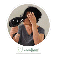 Blow Dry Girl Sticker by Clorofitum Cosméticos