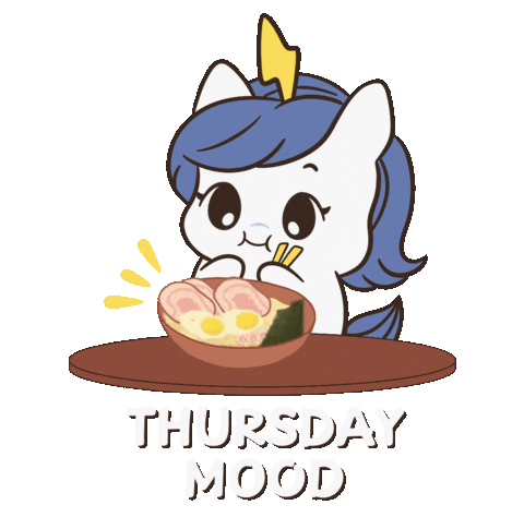 Thursday Eat Sticker by Brave Unicorn