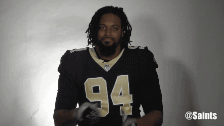 saints football clapping GIF by New Orleans Saints