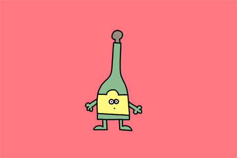 Celebrate Champagne Bottle GIF